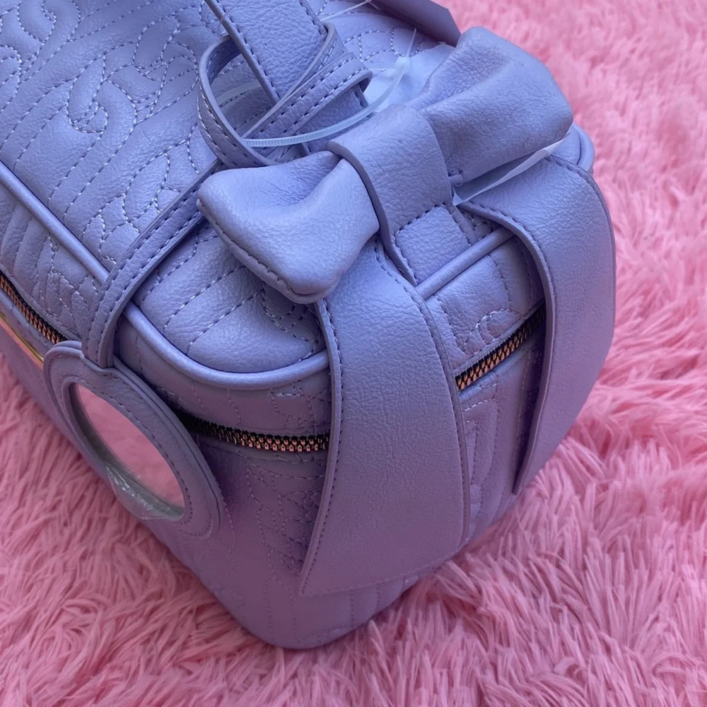 💜 Betsey Johnson Lavender Vanity Train Case